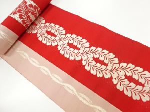 アンティーク　藤模様織出し八寸帯地反物